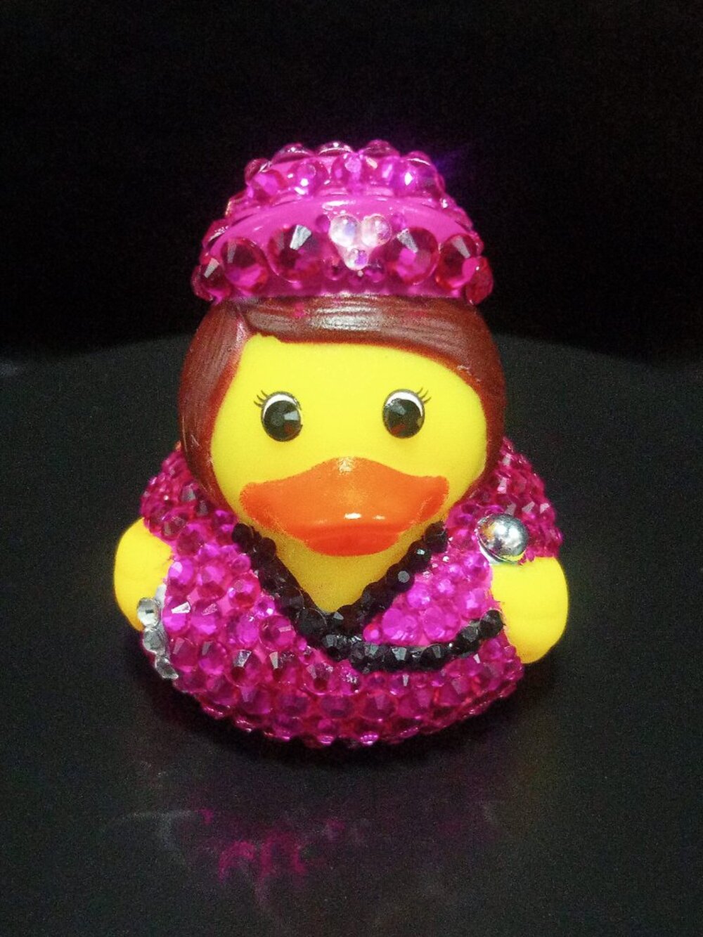 Hot Pink Nurse Bling Rubber Duck, Jeep Duck, Bedazzled Nurse, Unique, Fun Gift